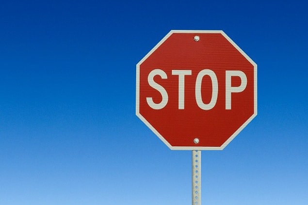 8. Stop sign: