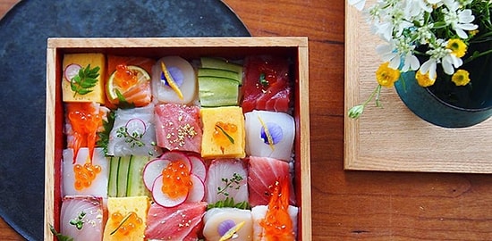 Мозаика из суши - вкусное искусство из Японии