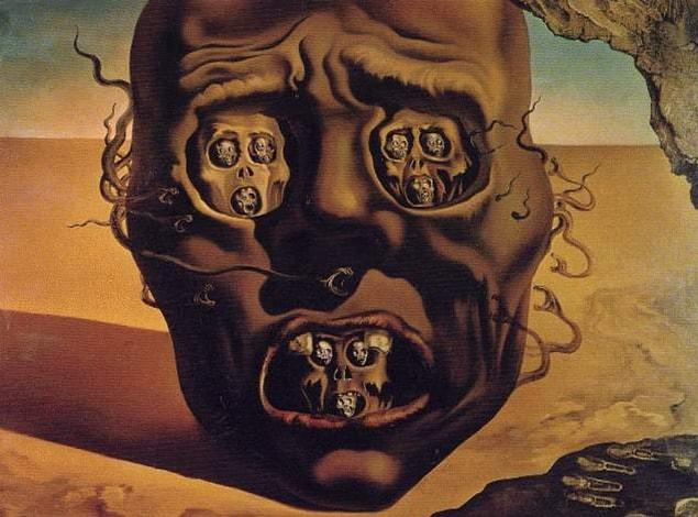 2. "The Face of War," Salvador Dalí