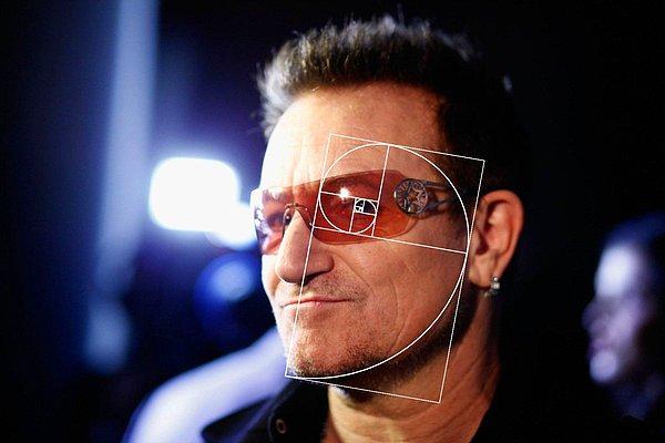 3. U2 vokalisti Bono'nun suratında,