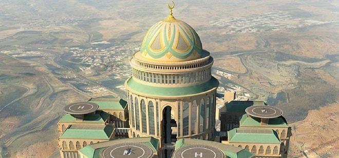 Mekke'de Lüksüyle ve İhtişamıyla Dikkatleri Üzerine Çeken Dünyanın En Büyük Oteli