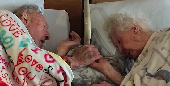 Bu Hikaye İçinizi Isıtacak! Ölmek Üzere Olan Eşini Son Saatlerinde Yalnız Bırakmayan 100 Yaşındaki Dede!