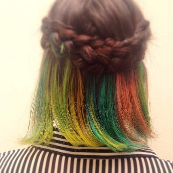 9. Замечательно такие оттенки будут смотреться как на длинных волосах, так и на волосах средней и короткой длины.