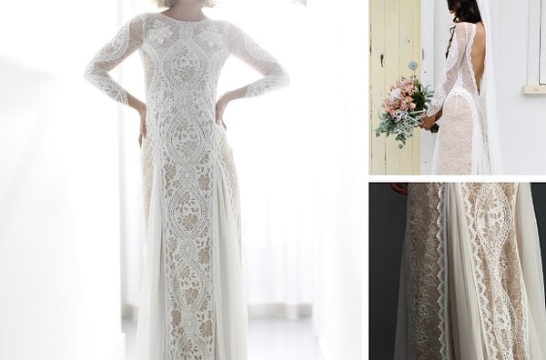 25. Бесподобное кружевное платье с головокружительным вырезом на спине