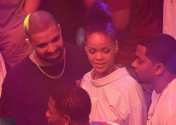 Sürpriz öpücüklü konser sonrası Drake'in Miami'de verdiği partide eğlenen çiftimiz, sonrasında ise soluğu bir gece kulübünde aldı.