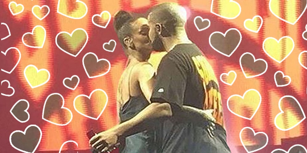 Ay Biz Resmen Şok! Sahnede Bir Kez Daha Öpüşen Rihanna ve Drake Resmen Sevgili Oldu!
