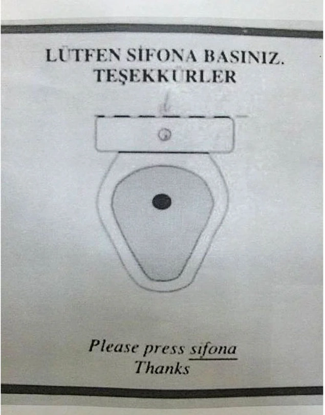 Ne var yani İngilizcesi tam olarak sifona olurmuş gibi değil mi?
