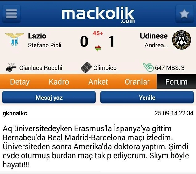 Ah be abi sen ne yapıyorsun buralarda?