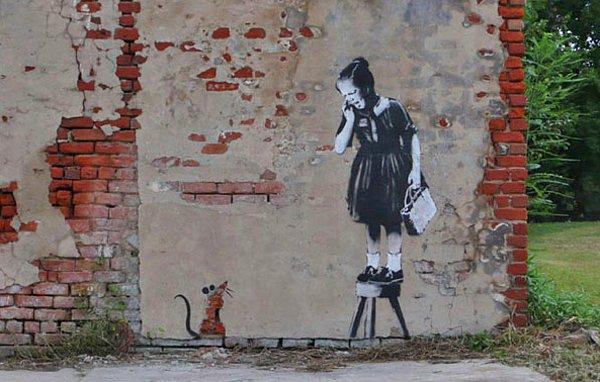 Durun daha bitmedi. 2008’de Banksy, Katrina kasırgasının vurduğu New Orleans’ı elinden geçirdi.