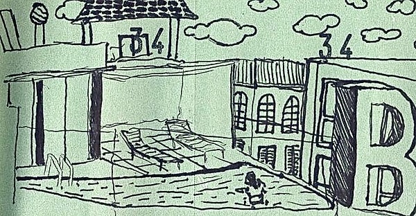 12. Терраса с бассейном в Барселоне.