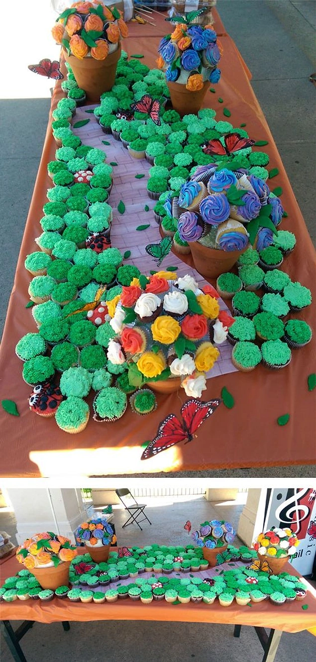 Sonbahar Geliyor, Cupcakelerin Hasat Zamanı Yaklaşıyor 15 Mini Minnoş Bahçe Cupcakeleri 100