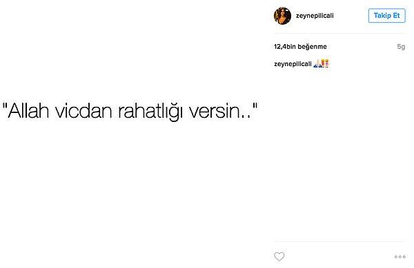 5. Geçtiğimiz aylarda Acun Ilıcalı ile yollarını ayıran Zeynep Ilıcalı, Instagram hesabından oldukça manidar olan bu paylaşımı yaptı.