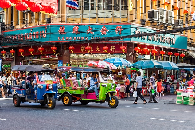 1. Tayland‘ın taksi niyetine kullandığı triporter: Tuktuk