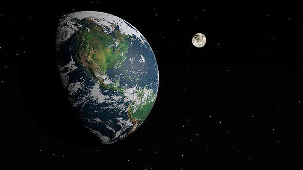 13. Ay'ın Dünya'ya çok yakın olduğunu düşünürüz; ancak bu çok doğru bir bilgi değildir. Ay, Dünyadan 384 bin kilometre kadar uzaktadır ve eğer bir Boeing 747'ye atlayıp son hızda Ay'a seyahat etme imkânı bulunsaydı, yolculuğunuz 17 gün sürerdi.