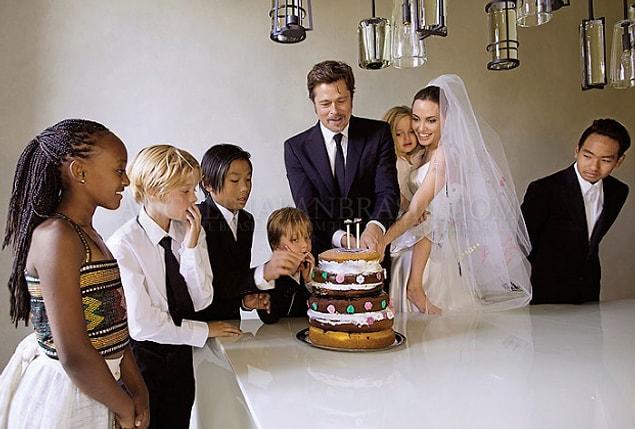 11. Angelina Jolie and Brad Pitt have 6 children together: 3 adopted (Maddox, Pax, Zahara) and 3 biological (Shiloh, Knox, Vivienne).