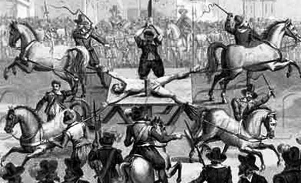 1. Повешение, потрошение и четвертование