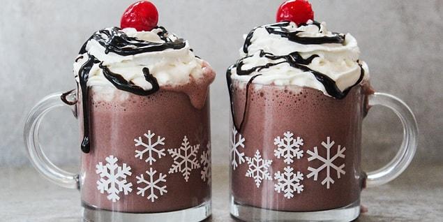 10. There's a great friendship between hot chocolate and sour cherries!