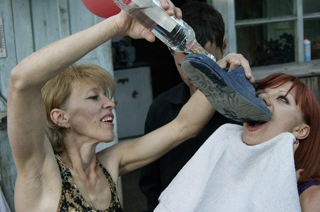 5. Never too old for college drinking games