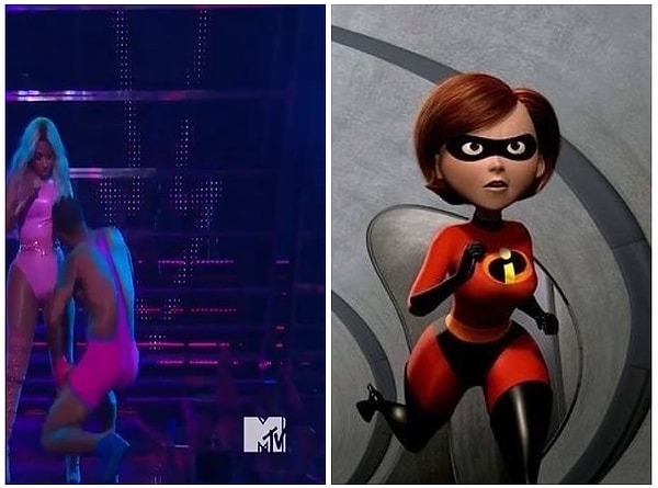 8. Ники Минаж и Эластика из "Суперсемейки"