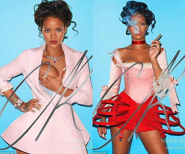 14. Rihanna, "CR Fashion Book" için ünlü fotoğrafçı Terry Richardson'a poz verdi.