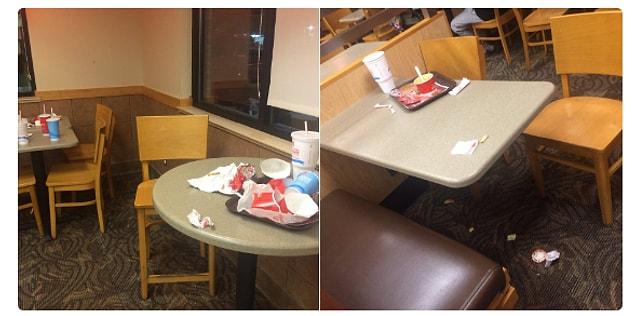 1. People who leave the table like this: