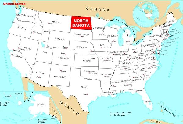 17. ABD'nin Kuzey Dakota eyaletinde, İngilizce'den sonra en yaygın ikinci dil Almanca'dır.