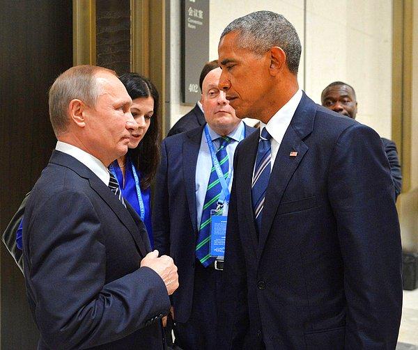 8. Çin'de düzenlenen G20 Zirvesi esnasında Vladimir Putin ile Barack Obama buluştu.