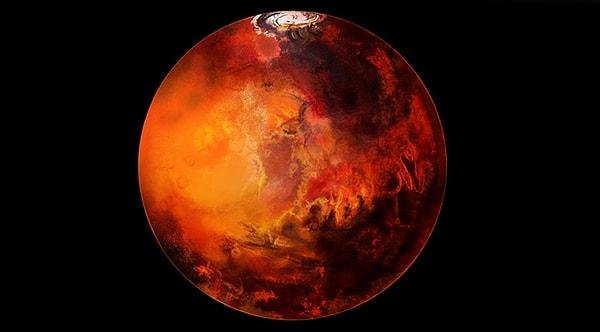 6. Mars'ın kırmızı renkte olmasının sebebi pas, ya da diğer adıyla demir oksittir.