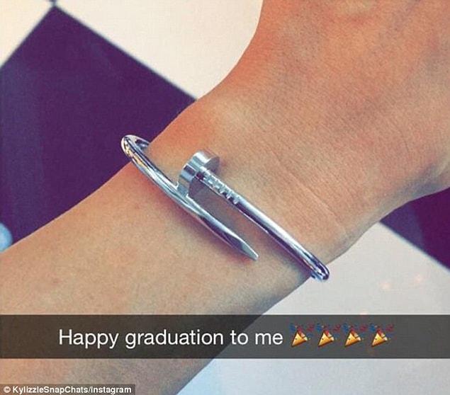 13. Graduation gift Cartier bracelet.