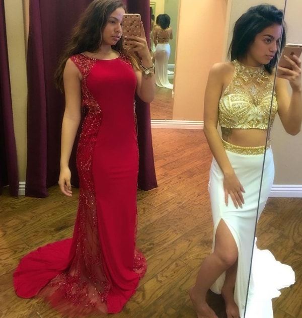 3. Примерка платья в Instagram