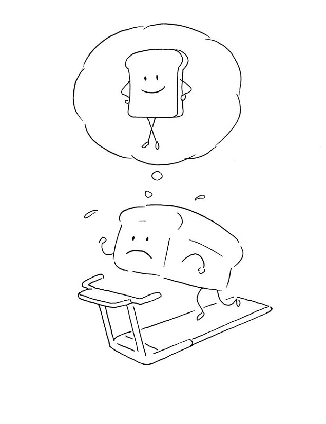 8. "I should hit the gym to lose some weight!" 😁