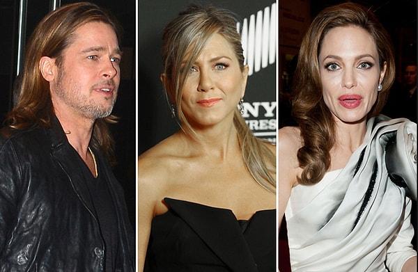 8. Jennifer Aniston ile evliliğinin bitmesine neden olarak gösterilen Angelina Jolie ile gizli aşk yaşamaya başladı.