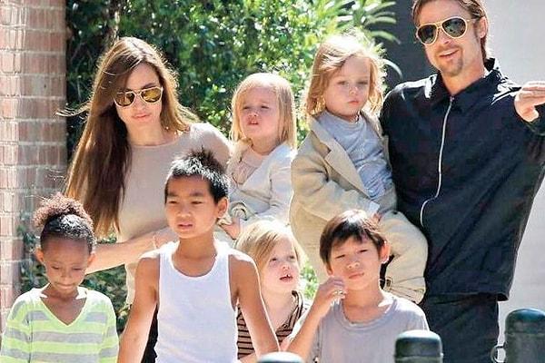 14. Brad Pitt ve Angelina Jolie çifti 2008 Temmuz ayında ise Fransa’da ikiz bebek sahibi oldu.