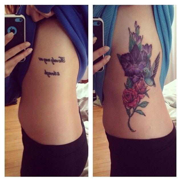12. “The letters of my quote started to spread, so I got a cover-up that I love!”