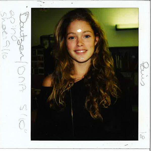 6. A cute memory from the teenage years of Doutzen Kroes, now a Victoria's Secret angel.