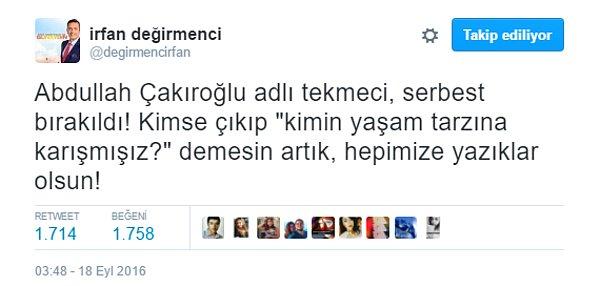 "İslam hukukuna uygun davrandım" diyen sapık saldırgan Abdullah Çakıroğlu'nun laik bir ülkede yaşadığımızdan habersiz olacak kadar cahil biri olduğunu sanmıyoruz!