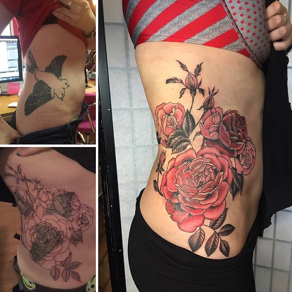 18. "Как только я увидела результат первоначальной татуировки, я поняла, что тату-мастер сам дорисовал мой эскиз"