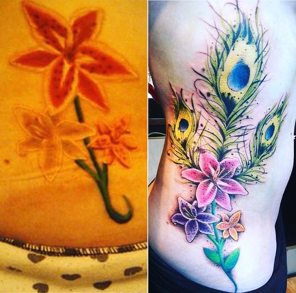 6. "Оригинал слева был моей первой татуировкой"