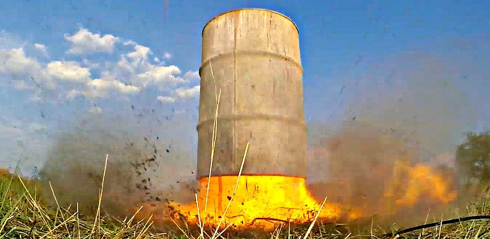 Самодельный пепелац или полеты на бочке