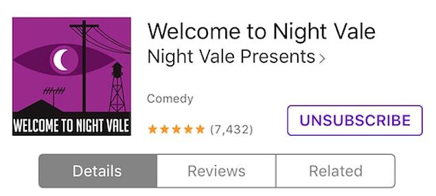 11. The Welcome to Night Vale podcast