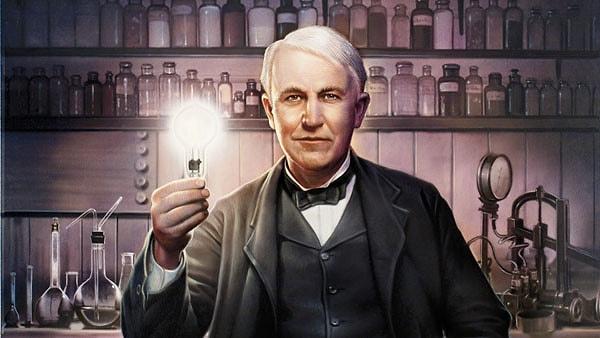 Thomas Edison, büyük keşfi olan ampülü halka tanıttı.