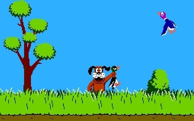 6. Duck Hunt is a two-player game. Player two controls the ducks.