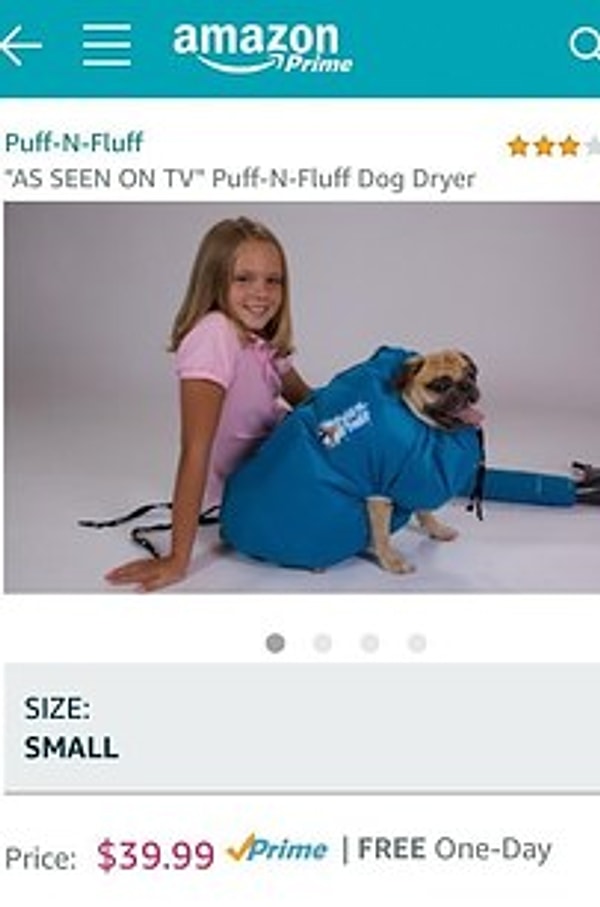 5. Надувная сушилка для собак