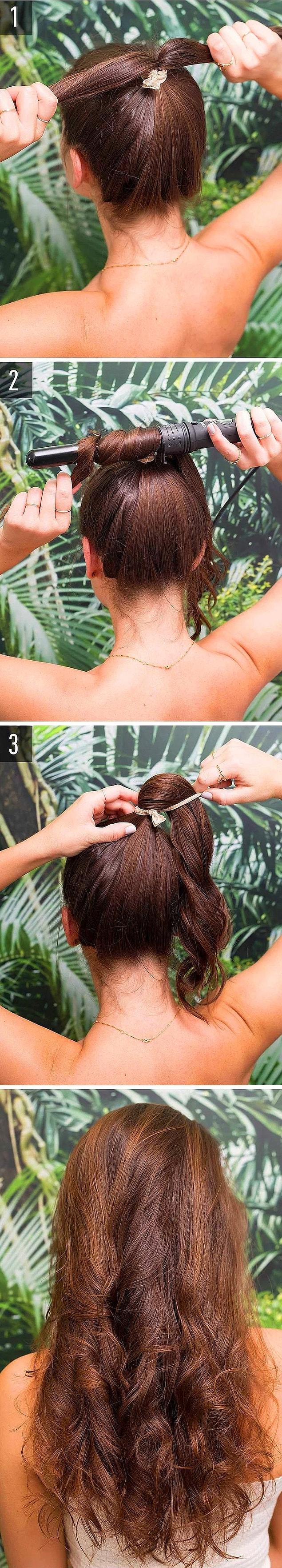 9. Another quick way to curl your hair!