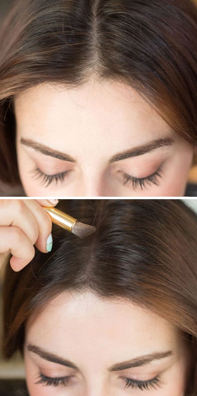 12. Oh, and you can also apply makeup to your hair.