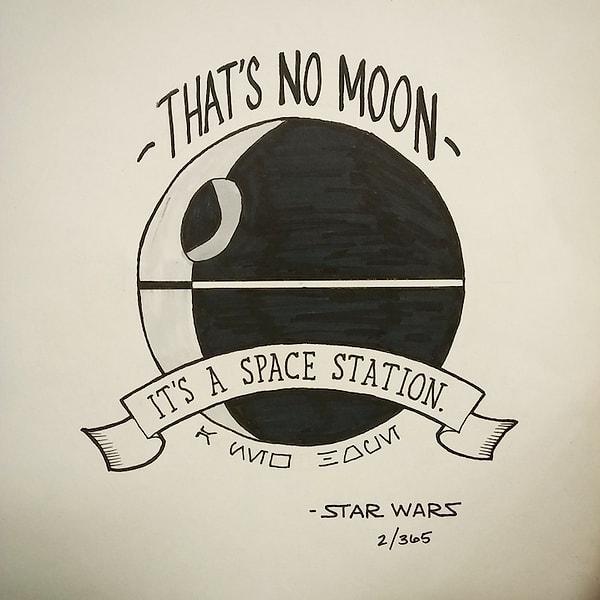 2. "O bir ay değil. Bir uzay istasyonu."