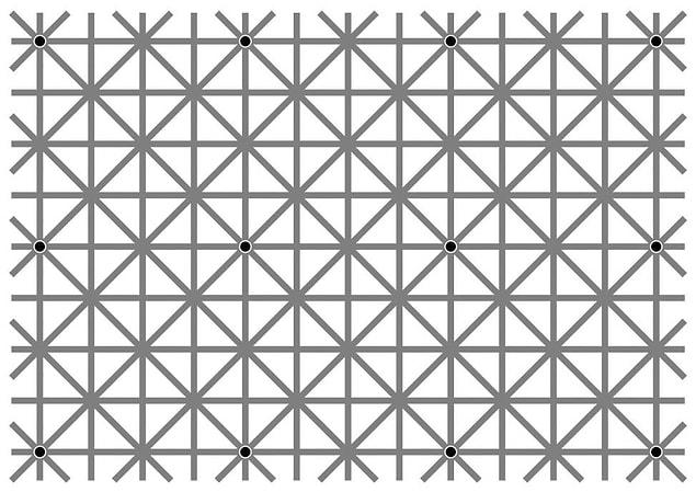There are exactly 12 black dots in this image.