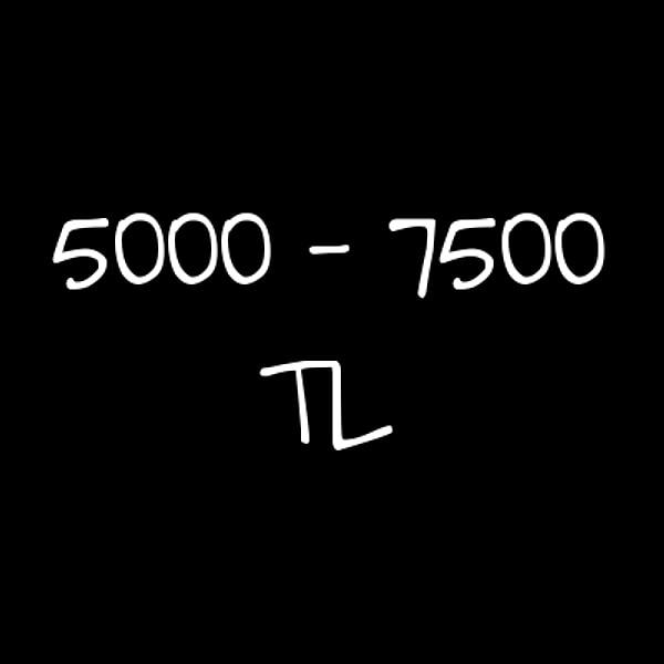 5000-7500 TL arası!