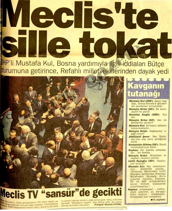 10. "Türkiye'de değişmeyen tek şey meclis kavgalarıdır." konulu bir haber daha. O zamandan bu zamana pek bir şey fark etmemiş gibi görünüyor.