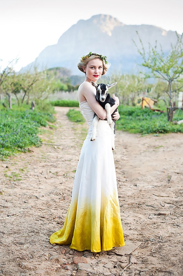 5. And now the next thing is the color transitions on wedding dresses! 🎉